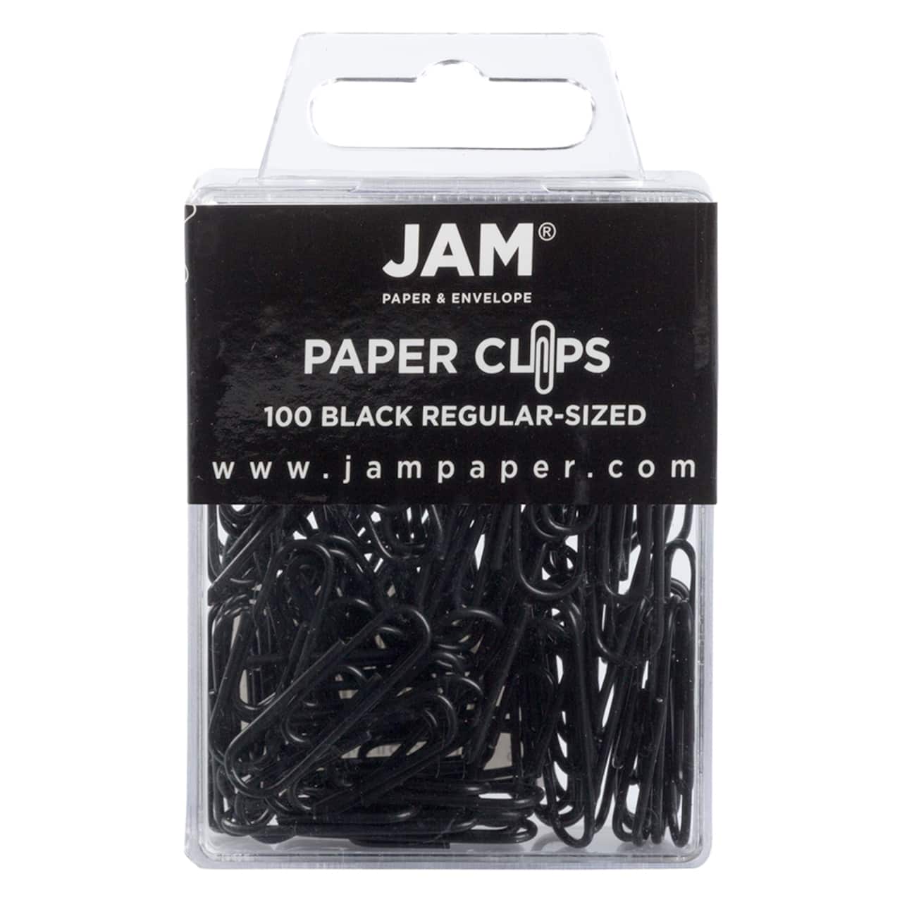 JAM Paper 1" Colorful Standard Paper Clips, 2 Packs of 100